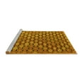 thumbnail image 2 of Ahgly Company Machine Washable Indoor Square Abstract Yellow Contemporary Area Rugs, 3' Square, 2 of 4