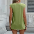 thumbnail image 4 of Aofany Women's Tank Tops Summer Fashion Solid Color V-Neck Sleeveless T-shirt Tops Blouse, 4 of 7