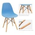 thumbnail image 4 of Lacoo Dining Chairs Pre Assembled Modern Style DSW Chair Classic Shell Armless Indoor Kitchen Dining Living Room Side Chairs Set of 4 (Blue), 4 of 6