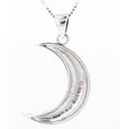 thumbnail image 4 of Jewelry Trends Sterling Silver Crescent Moon Spiral Celtic Pendant Necklace 18", 4 of 5