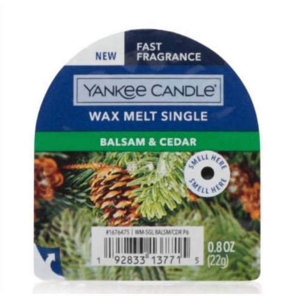 Yankee Candle Wax Melt Single Balsam & Cedar 0.8 oz.