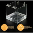 thumbnail image 2 of Apuakthei Baño para pájaros colgante Baño para pájaros Acrílico transparente Baño para pájaros Casa de baños Accesorios para jaulas para pájaros con ganchos para pájaros pequeños Pinzón Periquito, 2 of 5