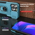 thumbnail image 4 of Case for iPhone 15 Pro Phone Case iPhone 15 Pro Case, with Slide Camera Cover and Stand Ring, Support Magnet Car Mount, Military Grade, Heavy Duty, for iPhone 15 Pro Case Grey, 4 of 12