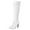 White, variant on Puntoco Women Winter Boots Clearanc Women Thin High Heel Over Knee Snow Long Boot Warm Winter Shoes White 10.5(43)