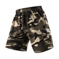 thumbnail image 4 of Rotm Men'S Swimming Trunks Men's Swim Shorts Swimming Trunks for Men Beach Shorts Mesh Liner Brown,3XL, 4 of 4