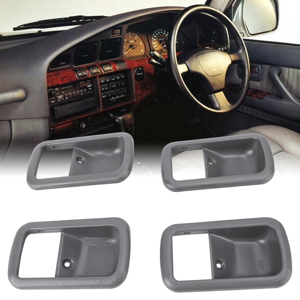 Bisel De Manija De Puerta Interior, Larga Durabilidad Fácil Instalación 69277-60010 A Prueba De Rayones 4 Piezas Para FJ80 FZJ80 HDJ80 HDJ81 HZJ80 1991-1997