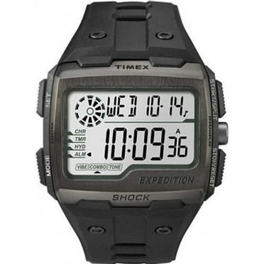 Timex Men's Expedition Digital CAT World Time 47mm Black/White 