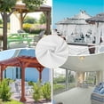thumbnail image 7 of Uxcell Outdoor Curtains for Patio Waterproof, 150W x 84L Inch Heavy Gazebo Curtains for Outdoor Patio, Porch, Sunlight [White, Grommet Top], 7 of 7
