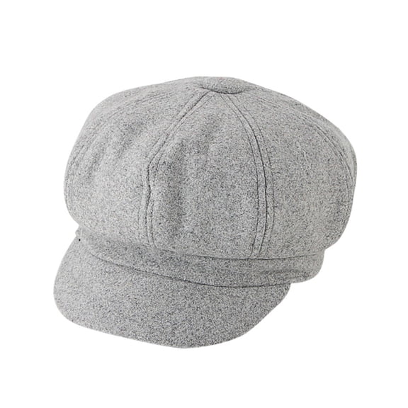 Big Sale! Fdelink Beret Hat Winter Hats Fashion Children Pure Color Flush Thickening Protectors Keep Warm Beret Cap Hat Grey