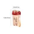 thumbnail image 3 of Vaso de agua con paja de acero inoxidable, vaso portátil aislante, doble capa, marcas de medida, bebidas calientes y frías, cuerda de transporte, beige rojo, 18,5x8,7x8,7 cm, 3 of 6