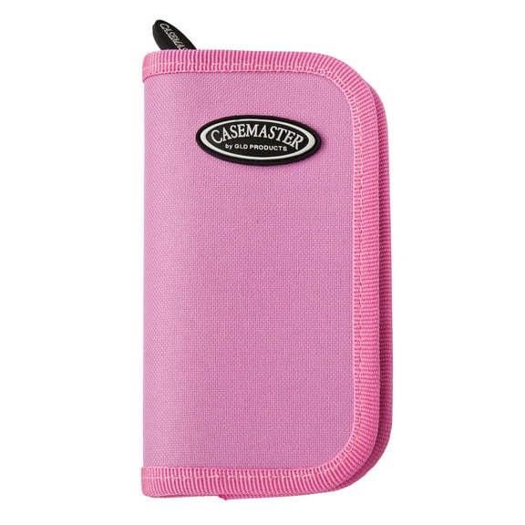 Casemaster Deluxe Nylon Dart Case, Holds 6 Darts and Accessories, Pink