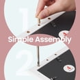 thumbnail image 5 of LEDREM 12-Pack 4x6 Wall Photo Collage Frames - Multi-Picture Display with Glass Front, Easy Assembly Gallery Wall Decor, Cloud White, 5 of 5