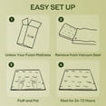 thumbnail image 4 of ZonLi Queen 60"x80" Japanese Futon Mattress, 100% Cotton 2.5" Thick Foldable Floor Bed, 4 of 9