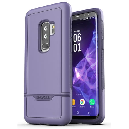 Galaxy S9 Plus Tough Case, Encased [Rebel Series] Rugged Case for Samsung Galaxy S9+ (2018 Release) Military Spec Armor Protection (Deep