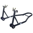 thumbnail image 4 of Olurrisa Motorcycle Stand 1000LB Sport Bike Front and Rear Wheel Lift Swingarm Paddock Stands Black U, 4 of 9