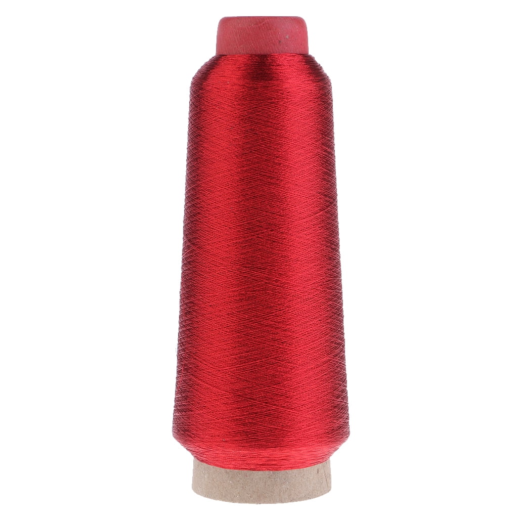 S SERENABLE Polyester Machine Thread Spool Metallic Embroidery Thread for Sewing Computer Embroidery, Hand Embroidery, Weaving, Piecing, 2 Spools