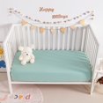 thumbnail image 5 of Kelnaro 2 Pieces Double-layer Muslin Cotton Fitted Sheets, Ultra Soft and Breathable Mini Crib Sheets, 24x38 Inches, Mint Green, 5 of 5