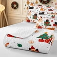 thumbnail image 4 of Erosebridal Christmas Cats Twin Quilt Set 2 Pieces,Merry Holiday Twin Coverlet Set,Multi,1 Bedspread and 1 Pillowcase, 4 of 7