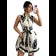 thumbnail image 2 of Vestido Midi de Verano 2025 para Mujer, con Estampado Floral Bohemio, Sin Mangas, con Cinturón, Holgado, con Botones y Aberturas Laterales. Negro XXL, 2 of 9