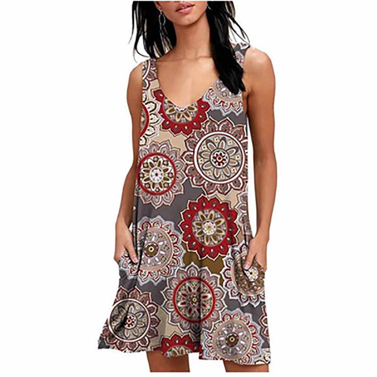 Zainafacai Summer Dresses for Women Women's Cotton Linen Dress Short Sleeve Button Down Dress Casual Shirt with Pockets