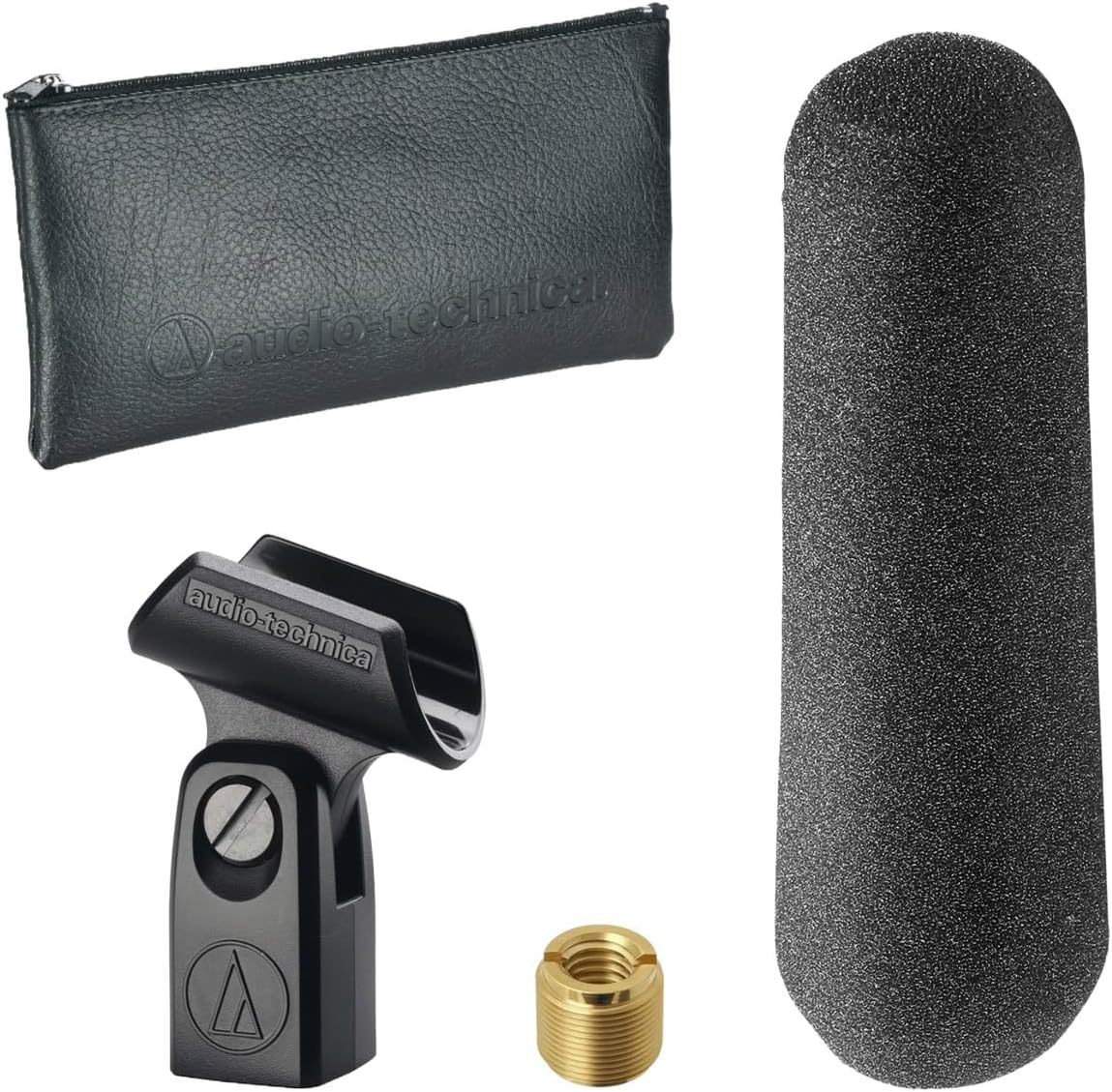 Audio-Technica AT875R Line and Gradient Condenser Microphone + Microfiber Cleaning Cloth + Goby Labs Microphone cleaner + 10 Ft XLR Cable