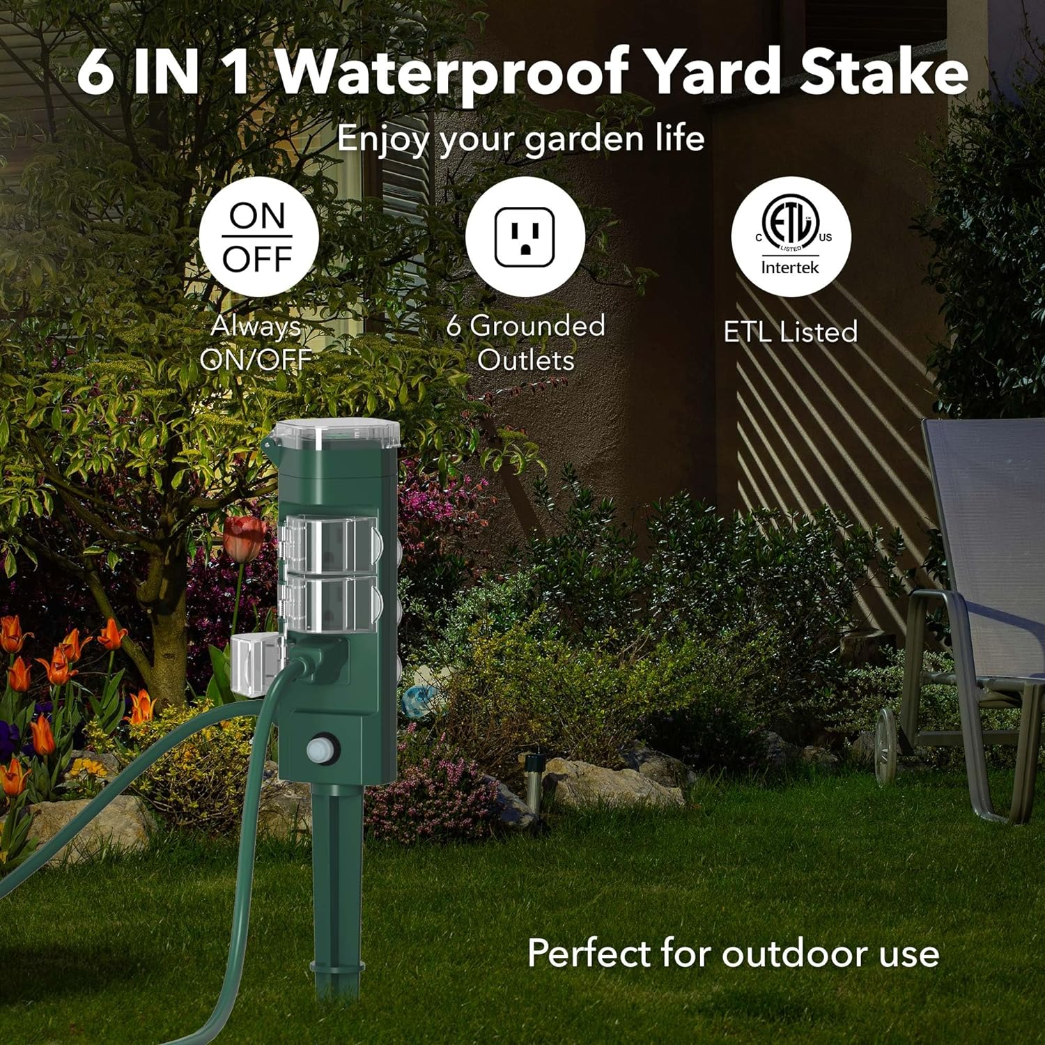 HBN Outdoor Power Strip Timer with Photocell photo 4