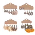 thumbnail image 4 of Jumpingount Pendientes bohemios de 6 uds., colgante de oreja Simple exquisito, pendiente geométrico, accesorio de moda, colgantes Retro Ropa, zapatos y accesorios Miscelánea Tipo 2, 4 of 6