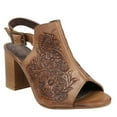 thumbnail image 2 of Roper Womens Mika Floral Embossed Peep Toe Shootie Pumps Dress Casual Shoes, 2 of 5