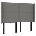 thumbnail image 5 of vidaXL LED Headboard Dark Gray 64.2"x6.3"x46.5"/50.4" Fabric, 5 of 59