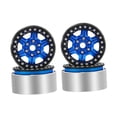thumbnail image 1 of arctrm 4 Pcs Accessoires de Pneus de Moyeu de Roue de Voiture de Course Installation Facile Cadeaux 2 Pouces Dia Bleu, 1 of 10