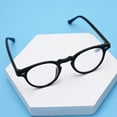 thumbnail image 3 of 3 Pairs of Womens Vintage Round Reading Glasses, Mens Stylish Classic Black Readers HD +2.50, 3 of 6