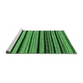 thumbnail image 2 of Ahgly Company Machine Washable Indoor Round Abstract Emerald Green Modern Area Rugs, 5' Round, 2 of 4