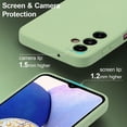 thumbnail image 4 of Case for Samsung Galaxy A54 5G, Slim Liquid Silicone Case Shockproof Full Body Protection Phone Case with Anti-Scratch Microfiber Ultra Slim Soft Rubber Cover Cute Bumper - Navy Blue, 4 of 14