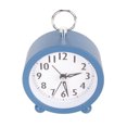 thumbnail image 2 of Qukaim Reloj despertador redondo silencioso, multifunción, elegante, simple, pequeño, para dormitorio y hogar, color azul, 2 of 5