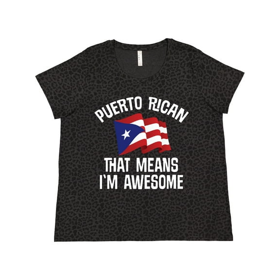 Inktastic Puerto Rican Awesome Women's Plus Size T-Shirt