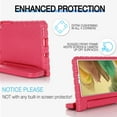 thumbnail image 3 of for Samsung A7 Lite 2021 SM-T220/T225/T227 case, Shockproof, Silicone Rubber EVA Portable Handle Stand Protective Kids Cover Case for Samsung Galaxy Tab A7 Lite 8.7", Rose, 3 of 5