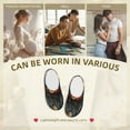 thumbnail image 7 of Daiia Floral Dreamcatcher Elegance Print Women’s Fuzzy Slippers Memory Foam Lightweight House Shoes Cozy Loafer Flannel House Shoes-46/47, 7 of 7