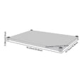 thumbnail image 2 of Silver Stainless Steel Countertop 30.8x18.8x2in Inch Adjustable Lower Shelf 220 Lb Load-bearing Stainless Steel Shelf, 2 of 8
