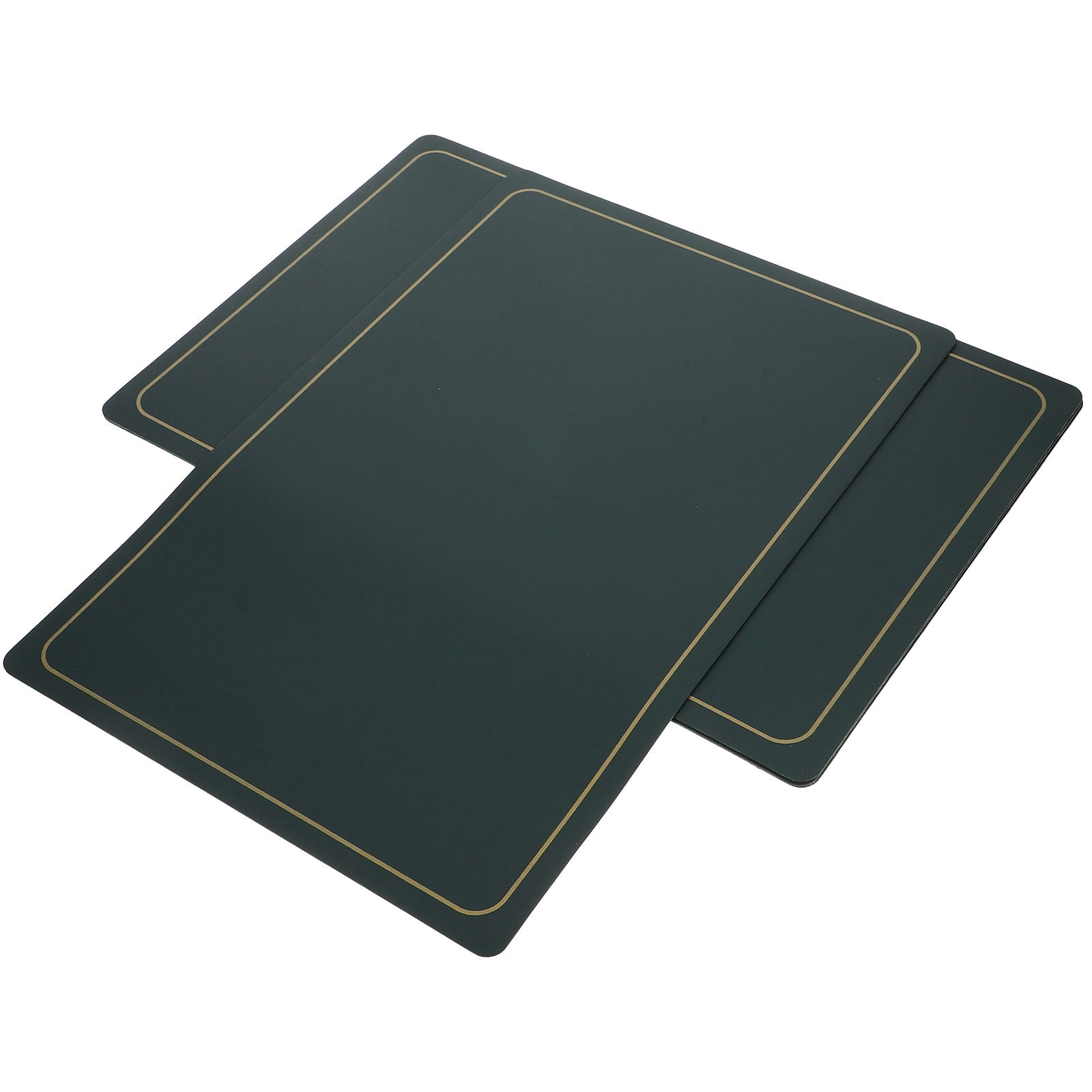 FRCOLOR  4 Pcs Anti-slip Heat-insulated Placemat Fabric Child Dark Green