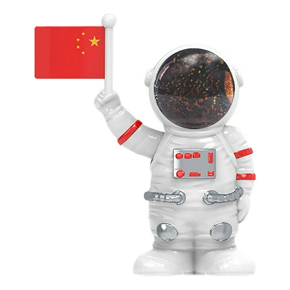 Fridja Solar Astronaut Car Ornaments Beckoning Astronaut Doll Car Center Console Ornaments