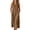 A388-Brown, variant on Sleeveless Midi Dress for Women Hooded Henley Button Down with Pockets Loose Casual Solid Color Sundress