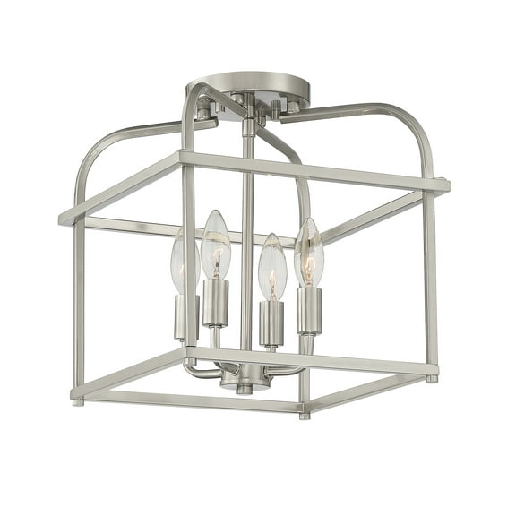 Trade Winds Lighting 4-Light Ceiling Light In Brushed Nickel