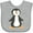 AC-Heather Grey, variant on Inktastic Cute Baby Penguin Boys or Girls Baby Bib
