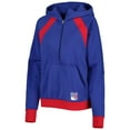 thumbnail image 2 of Women's Starter Blue New York Rangers Wishbone Half-Zip Hoodie, 2 of 3