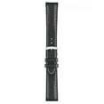 thumbnail image 2 of Morellato Castagno Calfgrain Vegan Leather Watch Strap - Black - 20mm - Chrome-plated Stainless Steel Buckle - GREEN Collection, 2 of 10
