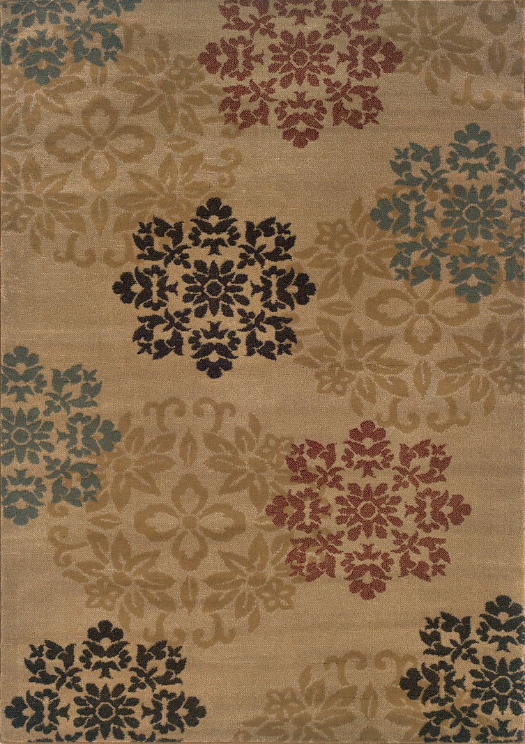 Sphinx Hampton Area Rug 2320A Beige Scrolls Floral