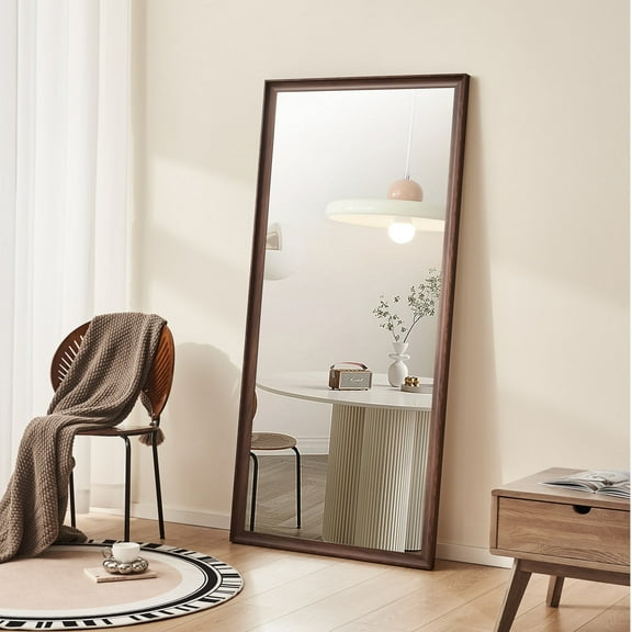 Dtwnek 70"x 31" Wooden Frame Full Length Mirror, Wall Mounted Mirror for Living Room, Bedroom