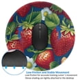 thumbnail image 4 of Disketp Strawberry2 Small Mouse Pad 7.9x7.9 Inches,Washable Round Mousepad For Office Laptop Computer,Non-Slip Rubber Base Mouse Pads For Wireless Mouse, 4 of 8