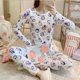 thumbnail image 4 of 2023 Sanrio Hello Kitty pantalones Anime Doraemon pijamas finos de felpa moda cómoda cuello redondo cálido conjunto de ropa de dormir Otoño/Invierno, 4 of 4
