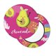 thumbnail image 2 of Disketp Pink Green Avocado Funda Redonda para Taburete, Funda de Cojín para Silla de Bar Suave y Elástica-12 inch, 2 of 7